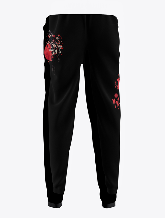 Yugure Sakura Blood Moon™ Sweatpants Black