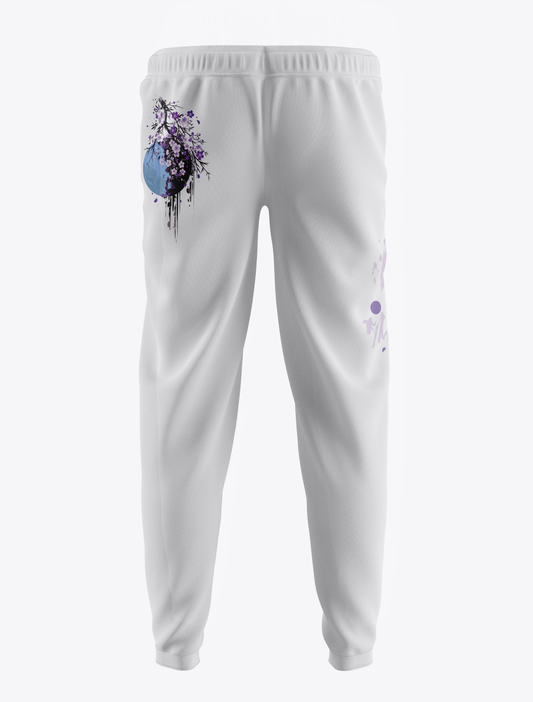 Yugure Sakura Midnight Moon™ Sweatpants White