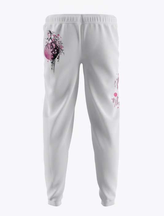 Yugure Sakura Strawberry Moon™ Sweatpants White