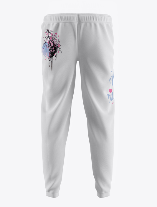 Yugure Classic Sakura Moon™ Sweatpants White