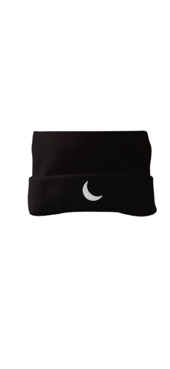 Standard Black Yugure Crescent Moon™  Beanie