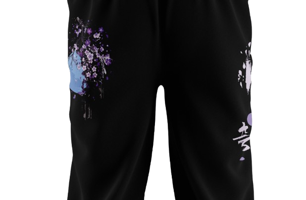 Yugure Sakura Midnight Moon™ Sweatpants Black
