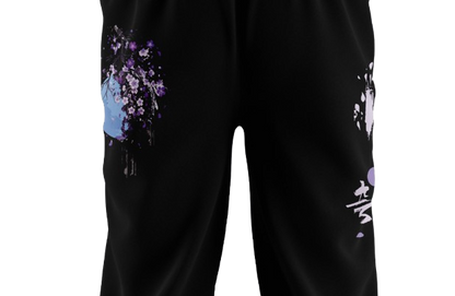 Yugure Sakura Midnight Moon™ Sweatpants Black