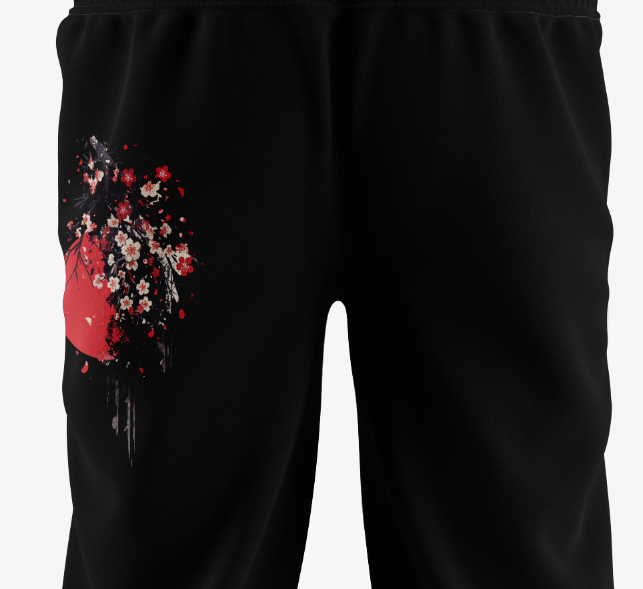 Yugure Sakura Blood Moon™ Sweatpants Black